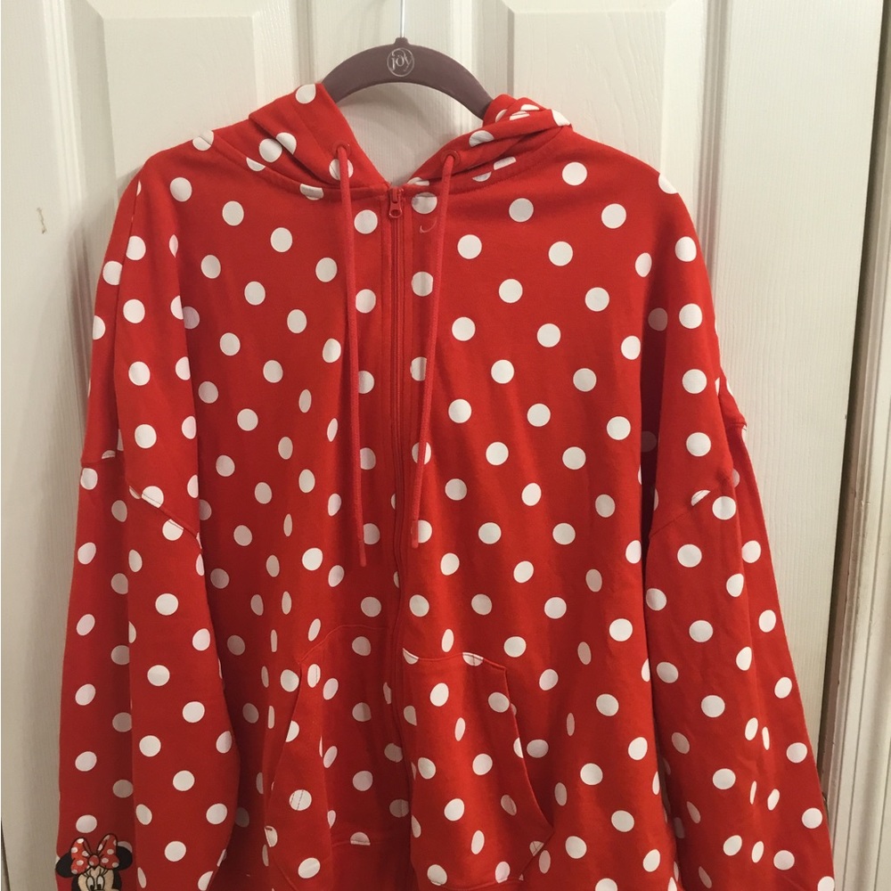 Disney Red and White Polka Dot Hoodie for Kids